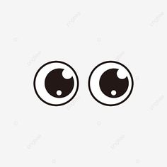 the eyes of an animal are black and white, animals, cartoon png and psd