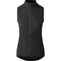 a women's black vest on a white background