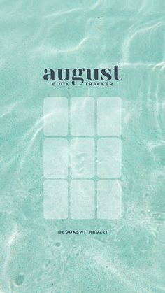 an image of the cover of august book, looking through it's glassy water