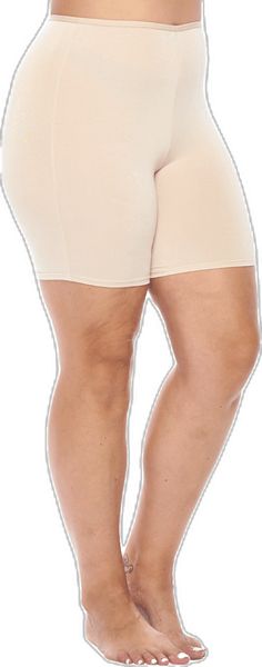 Seamless Fitted Bottoms For Relaxation, Soft Touch Yoga Shorts, Short Length Stretch Shapewear For Loungewear, Soft Touch Stretch Shapewear In Beige, Fitted Bottoms With Soft Touch For Relaxation, Beige Stretch Shapewear With Soft Touch, Soft Fitted Beige Bottoms, Solid Color Shapewear With Built-in Shorts For Loungewear, Cotton Compression Bottoms For Loungewear