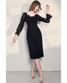 Get 10% off now! Buy sheath black midi party dress long sleeved at cheap price online. Free stable shipping and pro custom service since 2009. Knee-length Long Sleeve Party Dress, Evening Long Sleeve Fitted Bodycon Dress, Long Sleeve Midi Dress For Evening Cocktail, Evening Cocktail Long Sleeve Midi Dress, Evening Cocktail Midi Dress With Long Sleeves, Winter Evening Bodycon Long Sleeve Dress, Elegant Bodycon Long Sleeve Party Dress, Elegant Bodycon Long Sleeve Dress For Party, Fitted Sheath Long Sleeve Party Dress