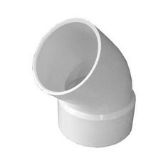 a white plastic pipe on a white background