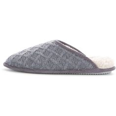 What could make chilly days even better? This fluffy, incredibly cozy slip-on style of course. A timeless go-to, this slipper boasts lattice knit paired with faux faux shearling for the ultimate in relaxation. The super-soft cushioning cradles your feet while the durable, anti-slip rubber sole ensures all-day coziness and comfort. Cozy Synthetic Slippers, Cozy Synthetic Slippers With Textured Footbed, Slide Slippers, Faux Fur Slippers, Fur Slippers, Platform Slides, Round Toe Heels, Slipper Socks, Lattice