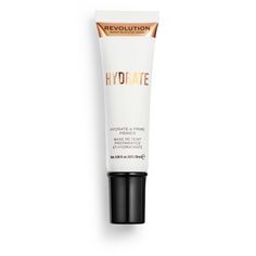 Makeup Revolution Hydrate & Prime Hydrate Primer - 0.95 Fl Oz : Target Makeup Revolution Primer, Inexpensive Makeup, Primer Makeup, Wedding Makeup Bride, Revolution Makeup, Water Based Primer, Glow Primer, White Liquid, Makeup Revolution London