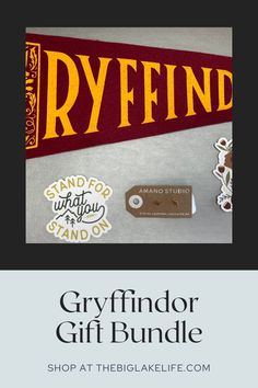 the greyfindor gift bundle is on display