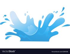 a blue liquid splashing into the air