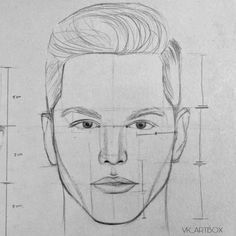 a drawing of a man's face is shown in the middle of this image