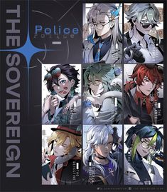 the cover art for police vol 1, which is featured in an anime style book