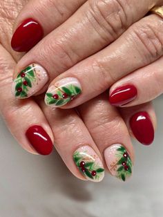 It can be anything, as long as it's holiday-themed! Tree Nail Art, Toenail Designs, Tree Nails, Nail Art Kit, Nailed It