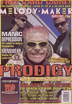 a magazine cover with an image of a person wearing sunglasses