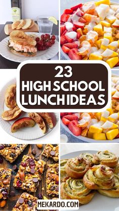 high school lunch ideas that are easy to make and delicious enough for the whole family