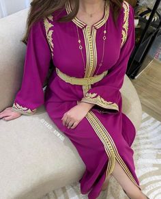 Moroccan Fuchsia Caftan , Embroidered Kaftan , Fancy Fuchsia Dress, Abaya , لباس مغربي Elegant Pink Embroidered Kaftan, Elegant Embroidered Pink Kaftan, Traditional Pink Long Sleeve Abaya, Traditional Long Sleeve Pink Abaya, Traditional Pink Floor-length Abaya, Traditional Pink Maxi Length Abaya, Traditional Floor-length Pink Abaya, Traditional Purple Dabka Kaftan, Festive Purple Tunic Dress