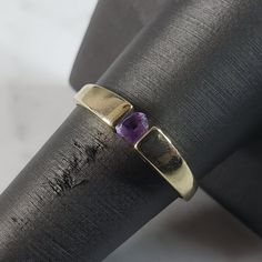 A Womens Vintage Estate 14k Yellow Gold Amethyst Ring. The Ring Weighs 1.9g, And Is A Sie 9.5. Ring Is Not Marked But It Has Been Tested And Is Guaranteed To Be As Described. Any Questions, Please Don't Hesitate To Ask. This Would Make A Lovely Gift. Be Sure To Check Out Some Of My Other Great Items Up For Sale. Thank You. Vintage Yellow Gold Hallmarked Amethyst Ring, Yellow Gold Cabochon Amethyst Ring Gift, Heirloom Multi-stone Amethyst Ring In 14k Gold, Yellow Gold Multi-stone Amethyst Ring Gift, Yellow Gold Amethyst Ring, Vintage 14k Gold Multi-stone Amethyst Ring, Gold Amethyst Ring, Amethyst Ring, Purple Gold