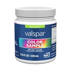 valpspar color sample in a jar