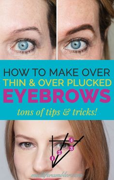 How To Fix Over Plucked Eyebrows, Eyebrows Over 40 For Women, Plucked Eyebrows, Overplucked Eyebrows, Eyebrows Step By Step, Style Eyebrows, Plucking Eyebrows, Full Eyebrows