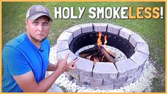 Fire Pit Plans, Fire Pit Insert, Outdoor Fire Pit Area, Smokeless Fire Pit, Outside Fire Pits, How To Build A Fire Pit, Brick Fire Pit, Outdoor Fire Pit Designs, Fire Pit Landscaping