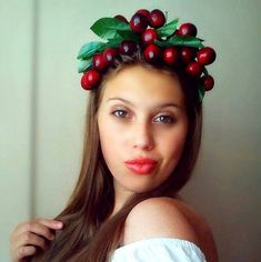 Cherry Costume Diy, Cherry Costume, Queen Hair, Tutti Frutti, Head Band, Havana, Fascinator, Cherry