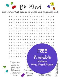 a free printable word search puzzle for kids