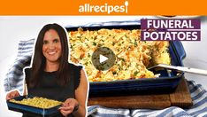 286K views · 11K reactions | How to Make Funeral Potatoes | Get Cookin' with Nicole | Allrecipes | "This funeral potatoes recipe is easy to make for a creamy, cheesy potato side dish. You can add anything you like to jazz this casserole up. You can use... | By Allrecipes | Facebook Cheesy Potato Side Dishes, Hashbrown Potatoes, Deep Fried Deviled Eggs, Hashbrown Casserole Recipe, Potato Side Dish, Hashbrown Casserole, Cheesy Potato, Hashbrown Recipes, Vegetarian Side Dishes