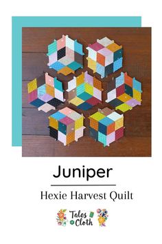 the cover of an article about hexie harvest quilts