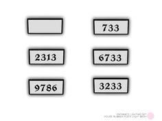 the numbers are arranged in four rows