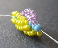 a beaded object sitting on top of a table