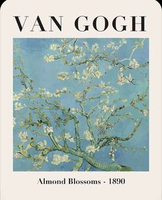 the cover of van gogh's book almond blossoms, 1900