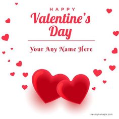 Name Wishes Valentines, Romantic Heart Valentines, Digital Template, Free Editing, Customized Create, Download Free, Online Creating, Best Collection, Easily Use, Personalized Name Valentine's Day Images, Red Heart Design, Name Edit, Digital Pictures