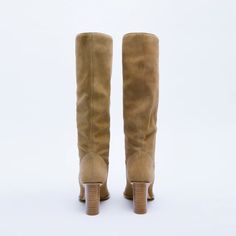 Vanessa's Fashion Women Winter Genuine Leather Knee High Boots Lady Pointed Toe High Heels - Black(HH),10 Genuine Leather Knee High Boots, Round Heels, Heels Beige, Leather Knee High Boots, Knee High Leather Boots, Pointed Toe Heels, Fashion Sandals, Heels Black, Black High Heels