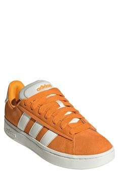 Suede leather adds a classic touch to this tennis-inspired sneaker with modern tech to keep you moving comfortably from day to day. Leather and synthetic upper/textile lining/rubber sole Imported Adidas Grand Court Alpha, Adidas Grand Court, Modern Tech, Sneaker Men, Day To Day, To Day, White White, Orange White, Cape Cod