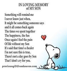 a poem written in loving memory of my son