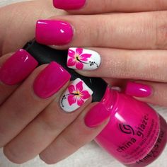 This Best Colorful and Stylish Summer Nails Ideas 11 image is part from Best Colorful and Stylish Summer Nails Design Ideas gallery and article, click read it bellow to see high resolutions quality image and another awesome image ideas. Pink Gel Nails, Hot Pink Nails, Pink Gel, Pretty Nail Art Designs, Nails Polish, Pretty Nail Art