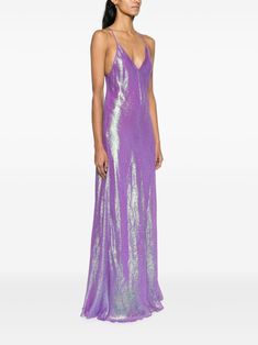 Forte Forte iridescent-effect Jacquard Maxi Dress - Farfetch Iridescent Summer, Scallop Hem, Wedding Guest Looks, Yoko London, City Dress, Dress Purple, Summer Beach Wear, Green Silk, Scalloped Hem