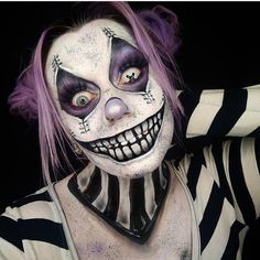 Clown Face Paint, Monster Makeup, Halloween Circus, Halloween Makeup Scary