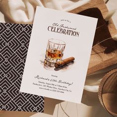 There's nothing better than a good old fashioned celebration! This masculine design features a watercolor whiskey cocktail and cigar with a customizable elegant template. Perfect for any age - Cheers to the years! Watercolor Whiskey, Mens Birthday Party Invitations, Call Me Old Fashioned, Elegant Template, Whiskey Cocktail, Dirty 30, Adult Birthday Invitations, Masculine Design, Whiskey Cocktails