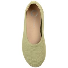 The Jersie flats by Journee Collection are the perfect basic shoe for everyday wear. With a tab at the heel and a classic round toe, these flats are both simple and stylish. They also feature a 4 mm Tru Comfort Foam™ insole and a wide-width footbed for all-day support, while the knit fabric uppers offer breathability. The flexible sole and soft fabric make them foldable for easy storage. Stretch Slip-on Flats, Casual Green Flats With Textured Sole, Comfortable Ballet Flats With Textured Sole, Casual Ballet Flats With Rubber Sole And Low Heel, Casual Ballet Flats With Removable Insole, Comfortable Slip-on Ballet Flats With Round Toe, Comfortable Round Toe Spring Ballet Flats, Spring Flats With Arch Support And Flat Heel, Comfortable Slip-on Ballet Flats With Flat Heel