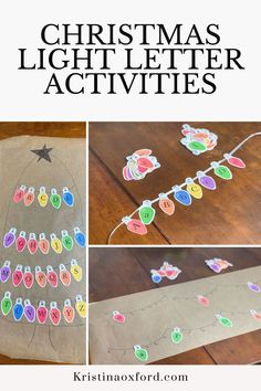 christmas light letter activities for kids