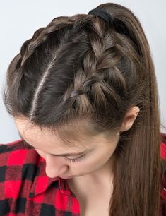 Messy Braided Hairstyles, Double French Braids, French Braid Ponytail, Two Braid Hairstyles, Pony Hairstyles, Dutch Braid Hairstyles, Ponytail Hairstyles Easy, Goddess Braids Hairstyles, French Twist Hair