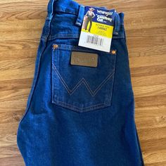 Brand New Wrangler Cowboy Cut Jeans. I Love These Jeans And Have Them In Every Color, These Ones I Just Happened To Never Wear. They Fit Amazing And Are Brand New With Tags. Size Says 7x32, This Equal To A Size 27 Which I Normally Wear And These Were A Perfect Fit. Open To Offers And Questions. Blue Denim Jeans For Rodeo, Blue Denim Jeans For Ranch, Western Style Blue Jeans For Rodeo, Western Style Medium Wash Cotton Jeans, Western Style Cotton Jeans In Medium Wash, Blue Cotton Jeans For Rodeo, Blue Cotton Western Style Bottoms, Casual Blue Bottoms For Rodeo, Wrangler Cowboy Cut Jeans