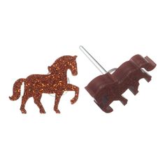 These Horse Earring (Studs) are perfect for sensitive ears! Crafted with hypoallergenic plastic posts, these earrings won't cause irritation— so you can gallop away comfortably! Earring size: 16mm x 12mm Earrings For Sensitive Ears, Horse Earrings, Earring Studs, Hypoallergenic Earrings, Sensitive Ears, Stud Earrings, Horses