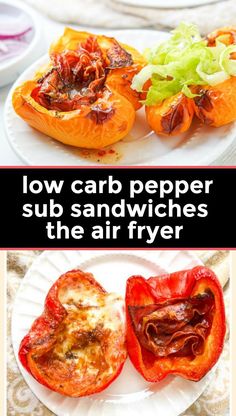 low carb pepper sub sandwiches are the air fryer appetizer you need