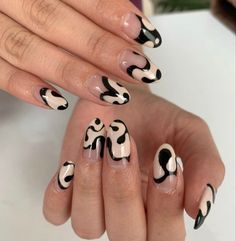 Punk Nail Designs, Disco Nails Designs, Trendy Black Nail Designs, Rock Nail Art, Nail Ink, Nail Board, Punk Nails, Moon Nails