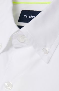 Your kiddo will look polished and preppy in this stretch-cotton button-down shirt that features short sleeves and an embroidered bunny logo. Front button closure Button-down collar 97% pima cotton, 3% elastane Machine wash, line dry Made in Peru Spring Cotton Dress Shirt With Short Sleeves, Classic Cotton School Shirt, Classic Short Sleeve School Shirt, Classic Short Sleeve Shirt For School, Classic Button-up Tops For School, Preppy Cotton School Shirt, Classic Shirt For School In Spring, Preppy Cotton Shirt For School, Shirt With Button Closure For School In Spring