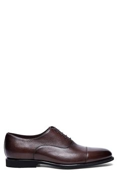 Impeccably constructed with clean lines and minimalist detailing, this handsome cap-toe oxford features smartly finished blake stitching at the sole. Lace-up style Leather upper, lining and sole Made in Italy Men's Shoes Modern Cap Toe Lace-up Shoes For Formal Occasions, Timeless Calf Leather Lace-up Shoes For Formal Occasions, Luxury Almond Toe Dress Shoes For Semi-formal Occasions, Luxury Semi-formal Dress Shoes With Almond Toe, Semi-formal Almond Toe Derby Shoes, Luxury Brown Oxfords With Removable Insole, Elegant Derby With Leather Lining And Almond Toe, Elegant Derby Shoes With Almond Toe And Leather Lining, Luxury Formal Lace-up Shoes With Goodyear Welt