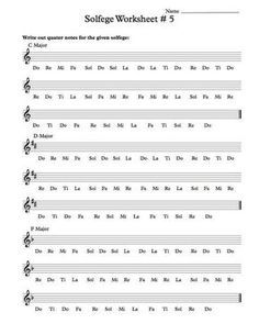 the worksheet is filled with music notes