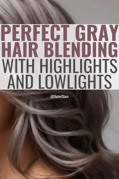 Whether you're embracing your natural gray or considering a new look, this article is for you. If you want to achieve the perfect blend of gray hair with highlights and lowlights, this is the information you need. Discover expert tips and techniques to achieve a stunning and natural-looking hairstyle that complements your unique style effortlessly. Natural Grey Highlights, Blending Gray Hair With Light Brown, High And Low Lights For Gray Hair, Hair Color To Cover Grey, Gray And Brown Highlights, Natural Gray Highlights, Gray Highlights On Light Brown Hair, Blending Gray Hair With Dark Blonde, Hair Colors For Blending Gray