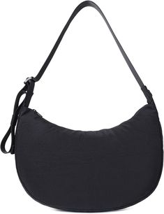 Shoulder Bags for Women,Nylon Crescent Bag Casual Crossbody Black Product Details Product Dimensions : 14.56 x 3.54 x 7.87 inches; 8.15 ounces Department : Women Nylon Hobo Shoulder Bag For On-the-go, Solid Nylon Bags For On-the-go, On-the-go Nylon Bags, Black Nylon Hobo Bag With Adjustable Strap, Versatile Solid Color Nylon Shoulder Bag, Nylon Hobo Shoulder Bag With Zipper Pocket, Black Nylon Hobo Bag For Everyday Use, Black Nylon Hobo Bag For Daily Use, Black Nylon Satchel Shoulder Bag