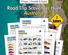 the road trip scavenger hunt australia is available for kids to learn how to use it