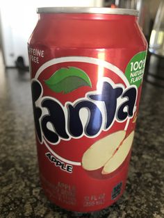 a can of food sitting on top of a counter