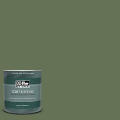 the behr paint is shown in an open, dark brown color with white trim